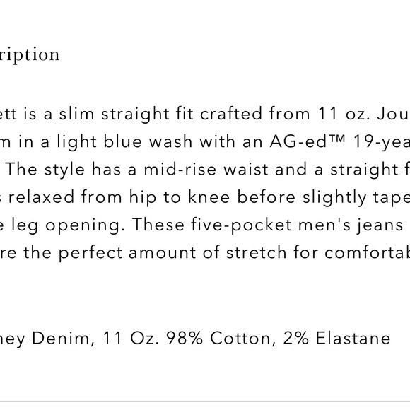 Ag Adriano Goldschmied Everett slim straight jeans 33 - Picture 4 of 4